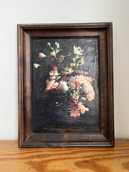 IMPRESIÓN SOBRE LIENZO.FLORES. 32X42