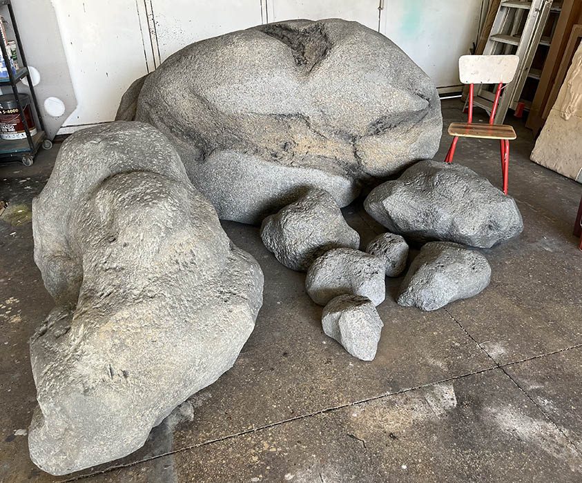 PIEDRAS FICTICIAS. DIFERENTES MEDIDAS ENTRE 20 Y 200 CM.