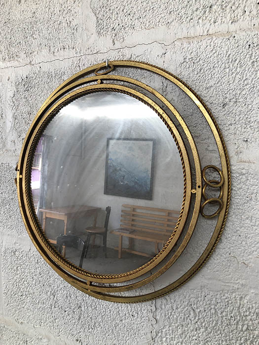 ESPEJO CIRCULAR METÁLICO 60Ø 