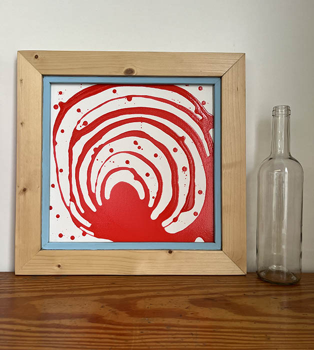 MIXTA SOBRE MADERA. ESPIRAL.41X40