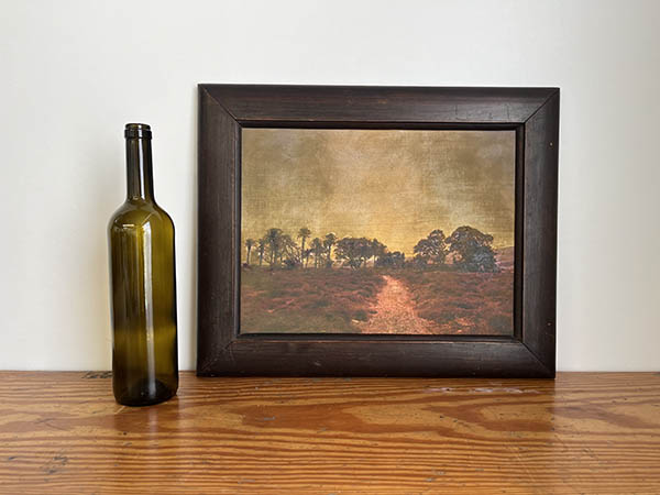 IMPRESIÓN SOBRE LIENZO. PAISAJE FIGURATIVO. 47X38