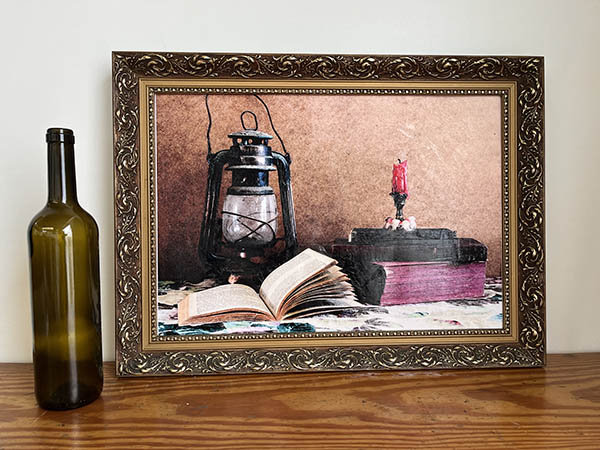 IMPRESIÓN SOBRE LIENZO. BODEGÓN XIX. (57,5X42,5)