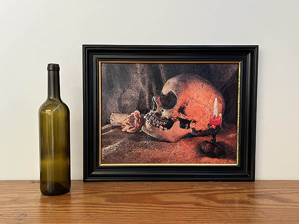 VANITAS II (S.XVII) IMPRESIÓN SOBRE PAPEL. (47,5 X 37,5)