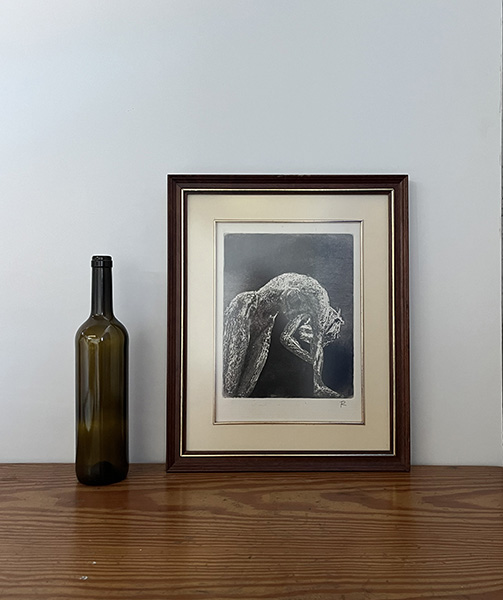 MUJER. GRABADO. (35,5x43,5)