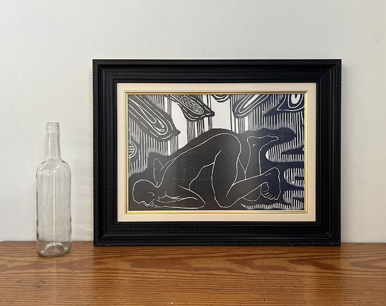 ANDRÓGINO. Xilografía (60x45,5)